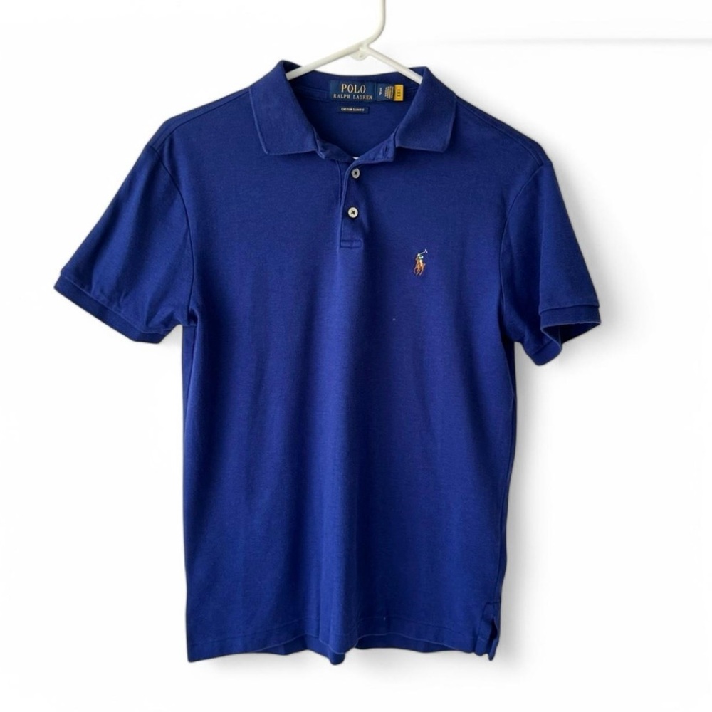 Polo Ralph Lauren Mens Small Custom Slim Fit Polo Flesh Pony Royal Old Money - Picture 5 of 8